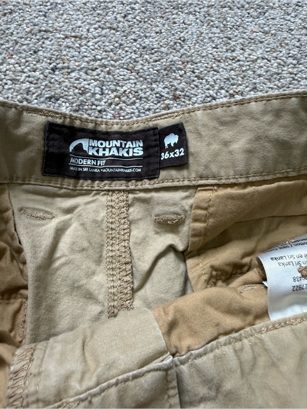 Mountain Khakis Modern Fit Khaki Pants - Beige/Tan